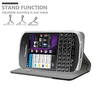 Blackberry Q10 Pungetui Cover Case (Grå)