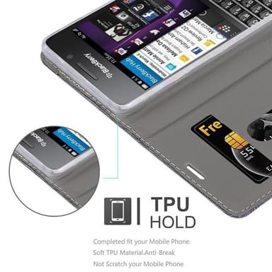 Blackberry Q10 Pungetui Cover Case (Grå)