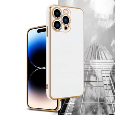 iPhone 14 PRO MAX Cover Etui Case (Hvid)