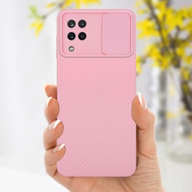 Samsung Galaxy A12 / M12 Cover Etui Case (Lyserød)