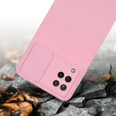 Samsung Galaxy A12 / M12 Cover Etui Case (Lyserød)