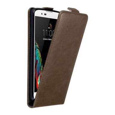 LG K10 2016 Pungetui Flip Cover (Brun)