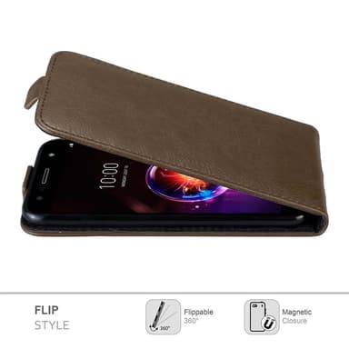 LG X POWER 3 Pungetui Flip Cover (Brun)