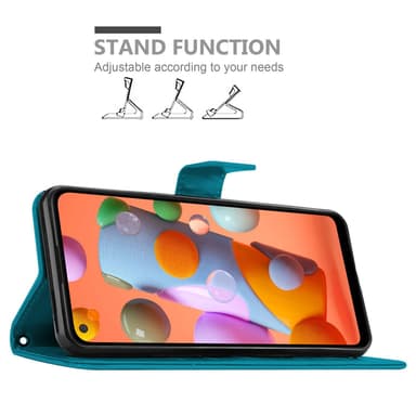 Samsung Galaxy A11 / M11 Pungetui Cover Case (Blå)