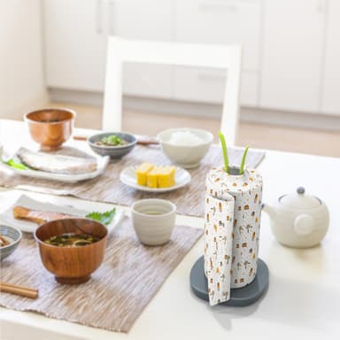 Papirhåndklædeholder i bladlook fritstående 32,5 cm