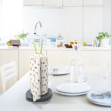 Papirhåndklædeholder i bladlook fritstående 32,5 cm