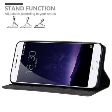MEIZU MX6 Cover Etui Case (Brun)