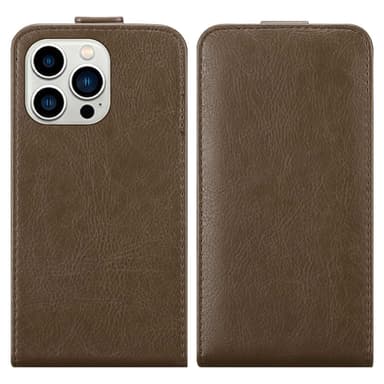 iPhone 14 PRO Pungetui Flip Cover (Brun)