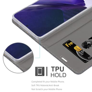 Samsung Galaxy NOTE 20 ULTRA Pungetui Cover Case (Grå)