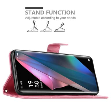 Oppo FIND X3 PRO Pungetui Cover Case (Lyserød)