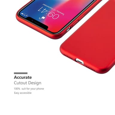 iPhone X / XS Cover Etui Case (Rød)