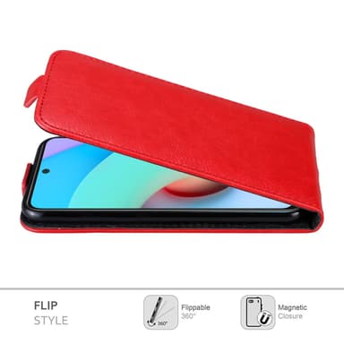 Xiaomi RedMi 10 Pungetui Flip Cover (Rød)