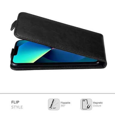 iPhone 13 PRO Pungetui Flip Cover (Sort)
