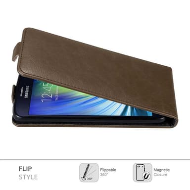 Samsung Galaxy A7 2015 Pungetui Flip Cover (Brun)