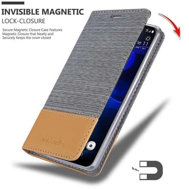 HTC Desire 19 PLUS Pungetui Cover Case (Grå)