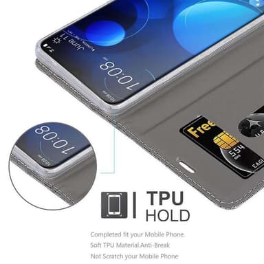 HTC Desire 19 PLUS Pungetui Cover Case (Grå)