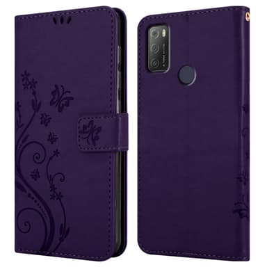 Alcatel 1S 2021 / 3L 2021 Pungetui Cover Case (Lilla)