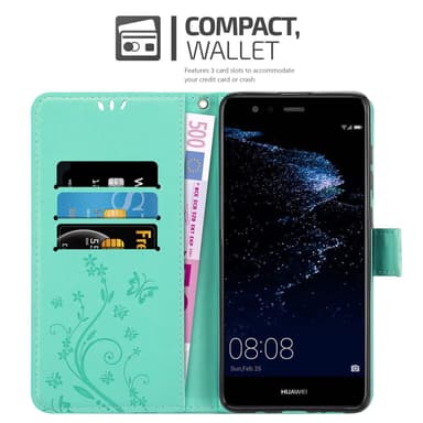 Huawei P10 LITE Pungetui Cover Case (Turkis)