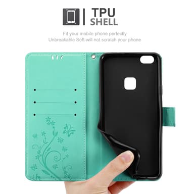 Huawei P10 LITE Pungetui Cover Case (Turkis)