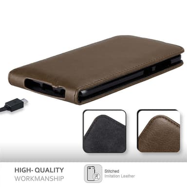 HTC ONE A9 Pungetui Flip Cover (Brun)