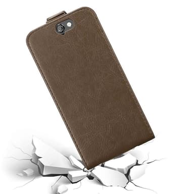 HTC ONE A9 Pungetui Flip Cover (Brun)