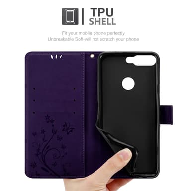Honor 7C / Huawei Y7 2018 Pungetui Cover Case (Lilla)