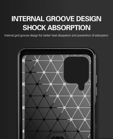Samsung Galaxy A12 / M12 Cover TPU Etui (Blå)