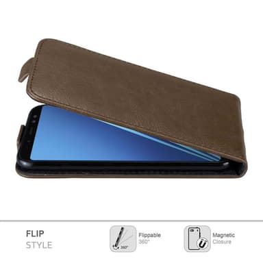 Samsung Galaxy A6 2018 Pungetui Flip Cover (Brun)