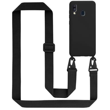 Samsung Galaxy A40 Etui Cover Kæde (Sort)