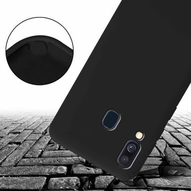 Samsung Galaxy A40 Etui Cover Kæde (Sort)