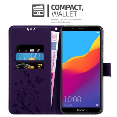 Honor 7C / Huawei Y7 2018 Pungetui Cover Case (Lilla)