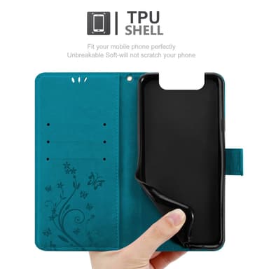 Samsung Galaxy A80 / A90 4G Pungetui Cover Case (Blå)