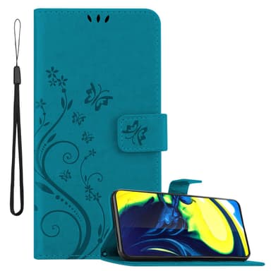 Samsung Galaxy A80 / A90 4G Pungetui Cover Case (Blå)