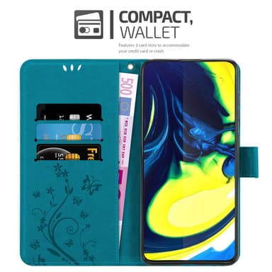 Samsung Galaxy A80 / A90 4G Pungetui Cover Case (Blå)
