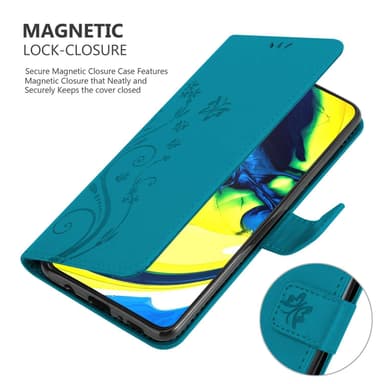 Samsung Galaxy A80 / A90 4G Pungetui Cover Case (Blå)