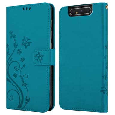 Samsung Galaxy A80 / A90 4G Pungetui Cover Case (Blå)