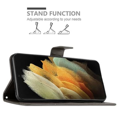 Samsung Galaxy S21 ULTRA Pungetui Cover Case (Grå)