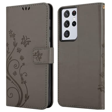 Samsung Galaxy S21 ULTRA Pungetui Cover Case (Grå)