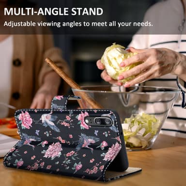 Huawei P20 Pungetui Cover Case (Sort)