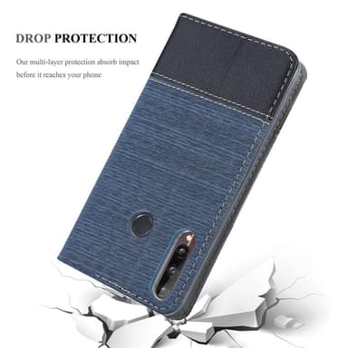 Huawei P40 LITE E Pungetui Cover Case (Blå)