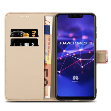 Huawei MATE 20 LITE Pungetui Cover Case (Lyserød)