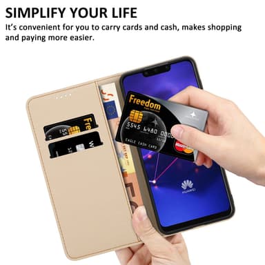 Huawei MATE 20 LITE Pungetui Cover Case (Lyserød)