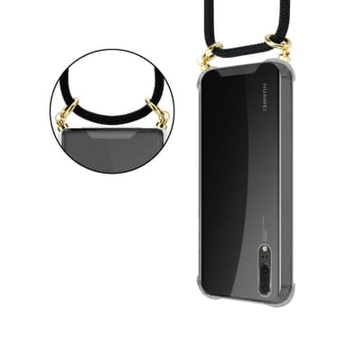 Huawei P20 Etui Cover Kæde (Sort)