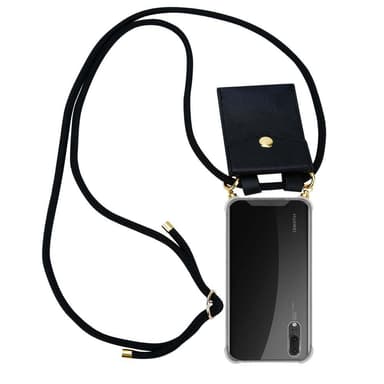 Huawei P20 Etui Cover Kæde (Sort)