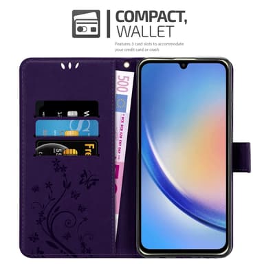 Samsung Galaxy A34 5G Pungetui Cover Case (Lilla)