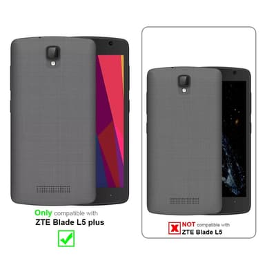 ZTE Blade L5 PLUS Cover Etui Case (Brun)