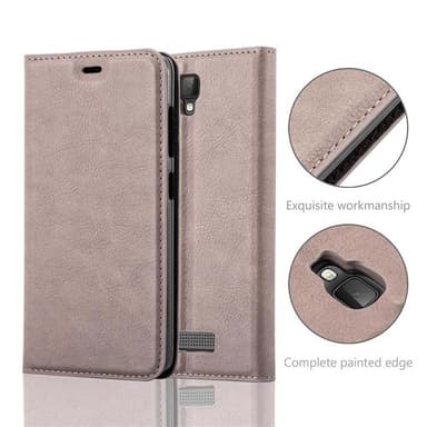 ZTE Blade L5 PLUS Cover Etui Case (Brun)