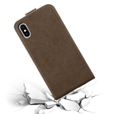iPhone XS MAX Pungetui Flip Cover (Brun)