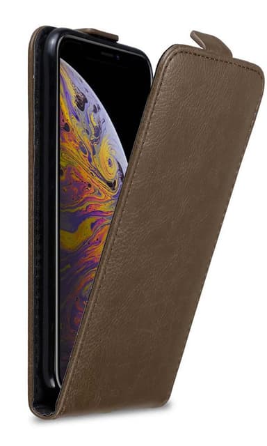 iPhone XS MAX Pungetui Flip Cover (Brun)