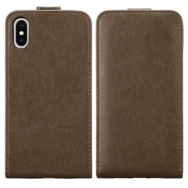 iPhone XS MAX Pungetui Flip Cover (Brun)